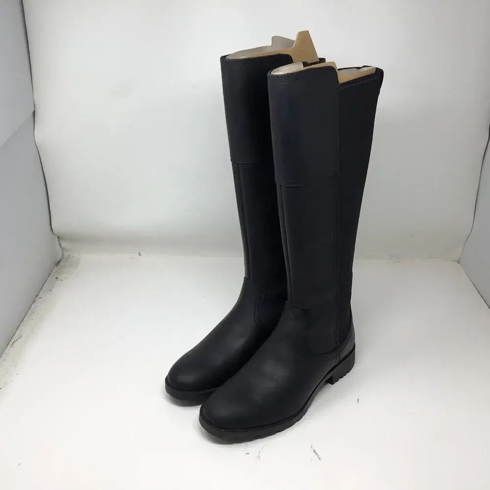 Ariat Womens Sutton II Waterproof Tall Boot Black Leather Size 6.5 Gently Used